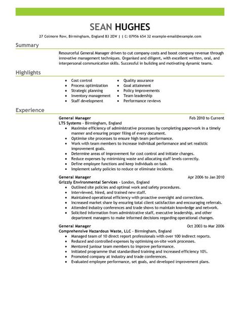 manager resume